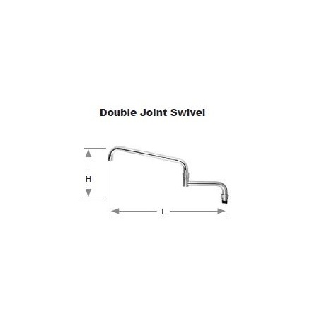 AA Faucet Double Joint Swivel