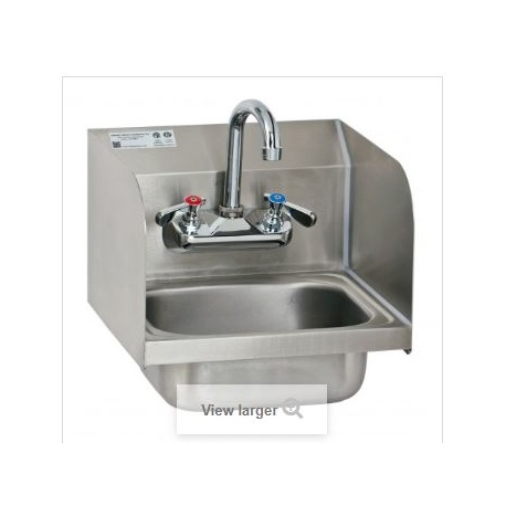 Wall Mount Hand Sinks With Side Splashes