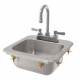 Drop In Hand Sink w/ Lead-free Faucet and Strainer 13" x 17.5"